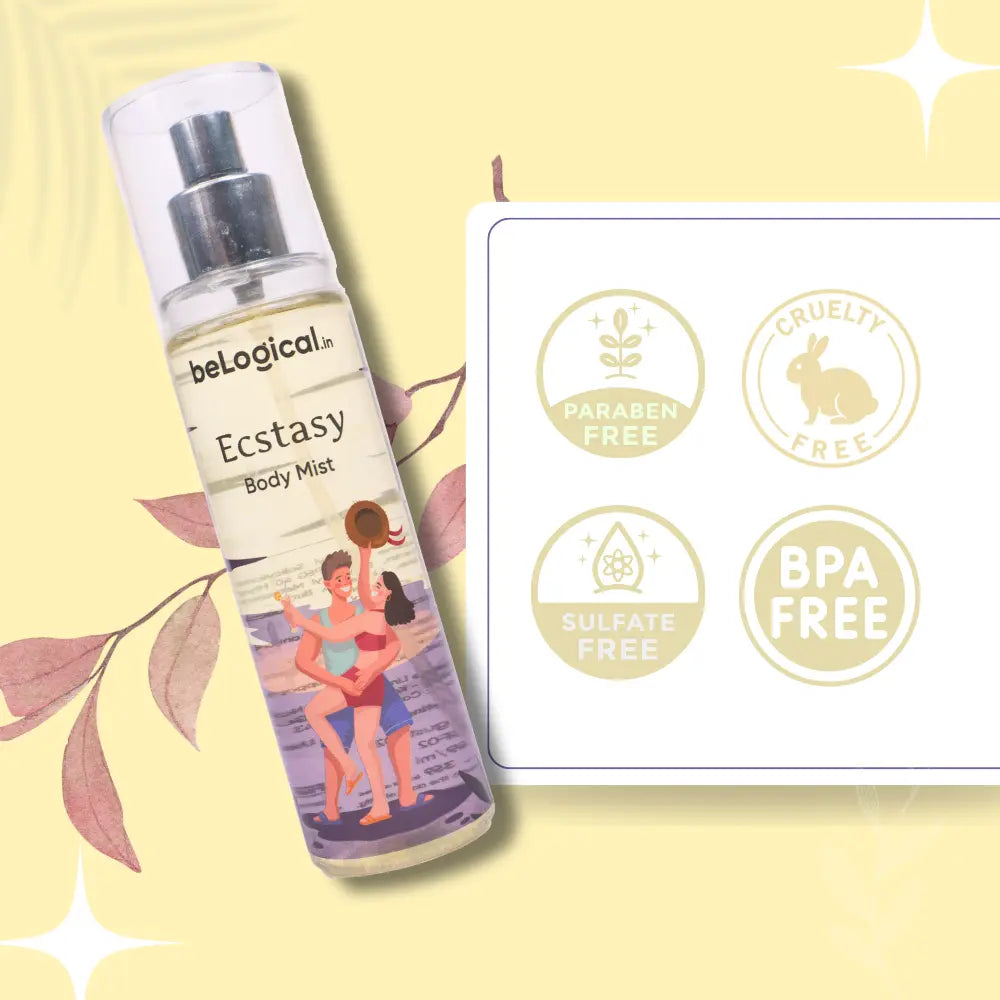 beLogical's Ecstacy Body Mist | Sensual Fragrance | Long-lasting Fragrance | Daily use body mist | 100ml belogical