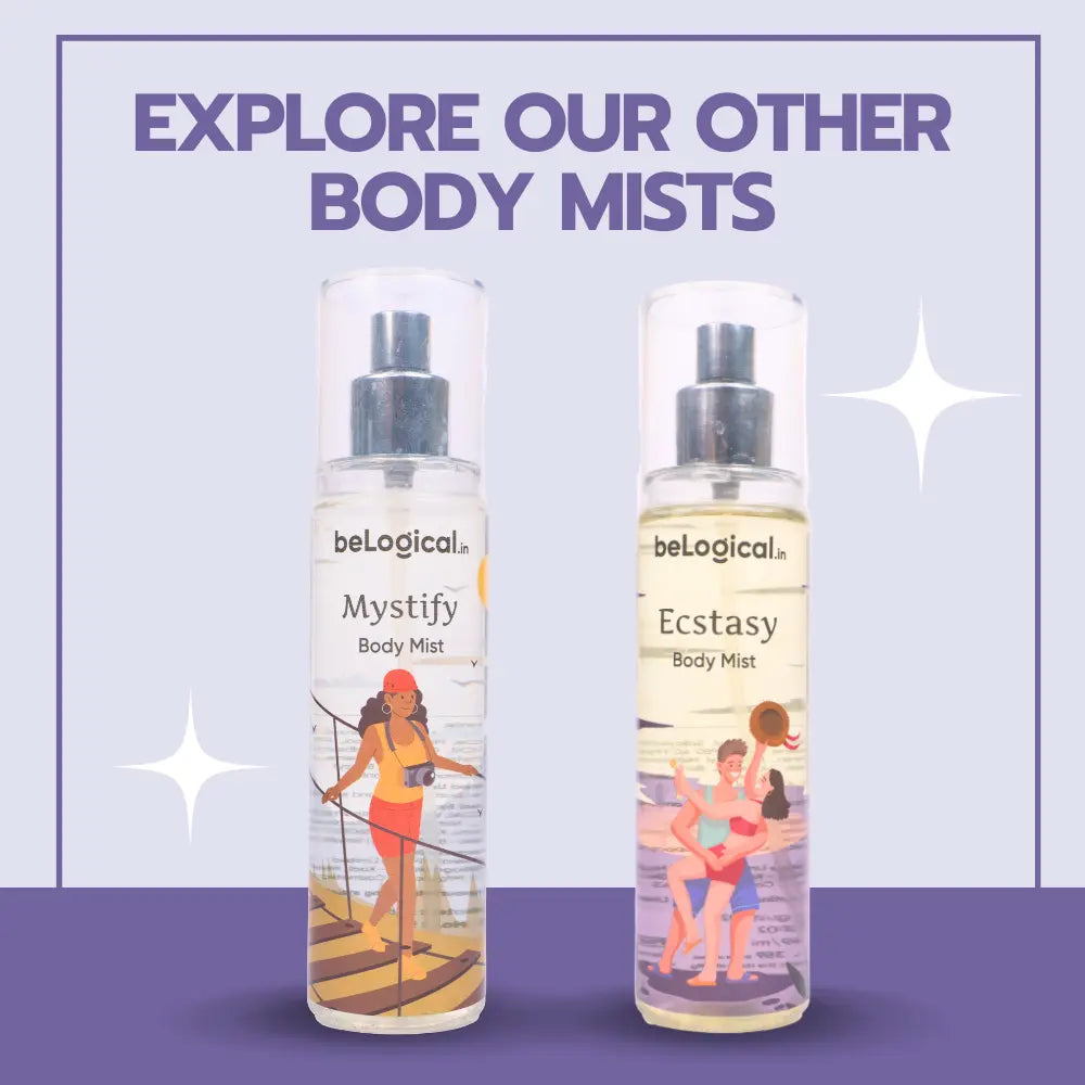 beLogical's Mystify Body Mist | Fresh & Floral Fragrance | Long-Lasting Fragrance | Body Mist | 100ml belogical