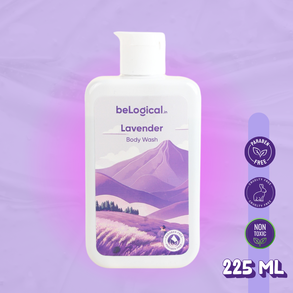 beLogical's Lavender Body Wash | Calming & Hydrating | Daily use body wash | Sulfate-free | 225ml