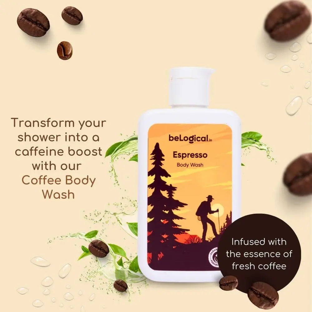 beLogical's Espresso Body Wash | Caffeine | Daily use body wash | Moisturizing | 225ml My Store 