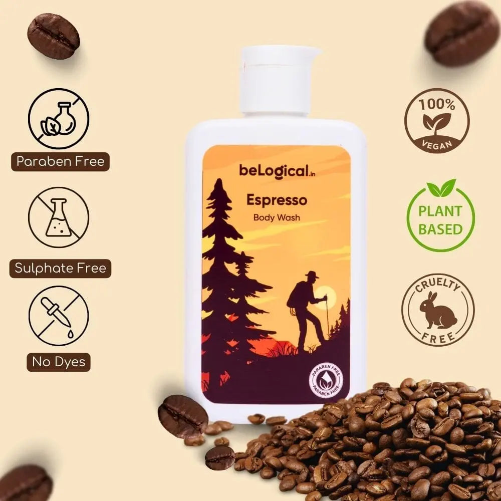 beLogical's Espresso Body Wash | Caffeine | Daily use body wash | Moisturizing | 225ml My Store 