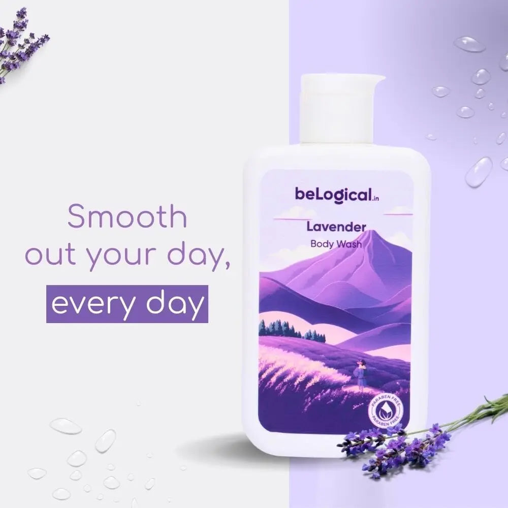 beLogical's Lavender Body Wash | Calming & Hydrating | Daily use body wash | Sulfate-free | 225ml Belogical wellness Private Limited 