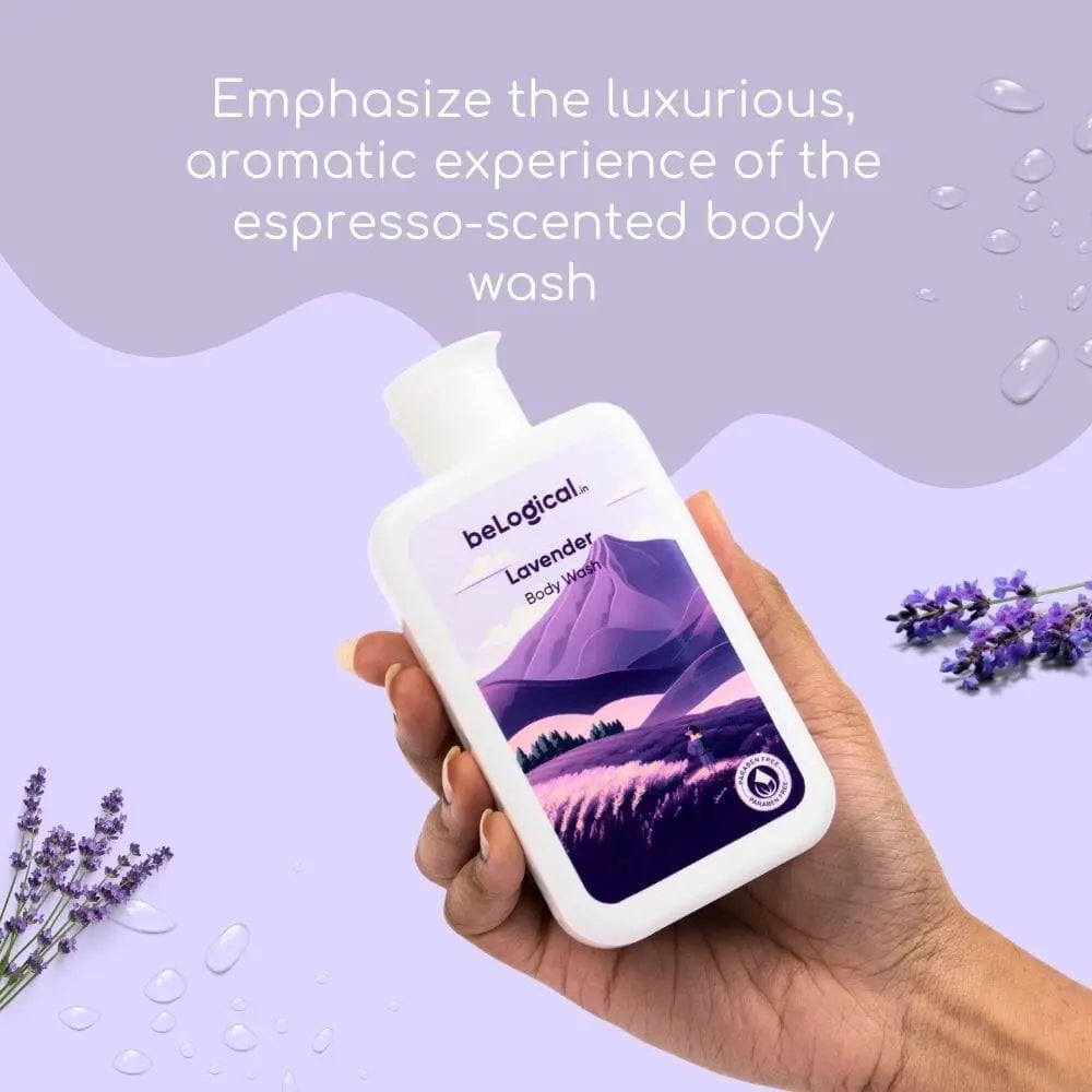 beLogical's Lavender Body Wash | Calming & Hydrating | Daily use body wash | Sulfate-free | 225ml Belogical wellness Private Limited 