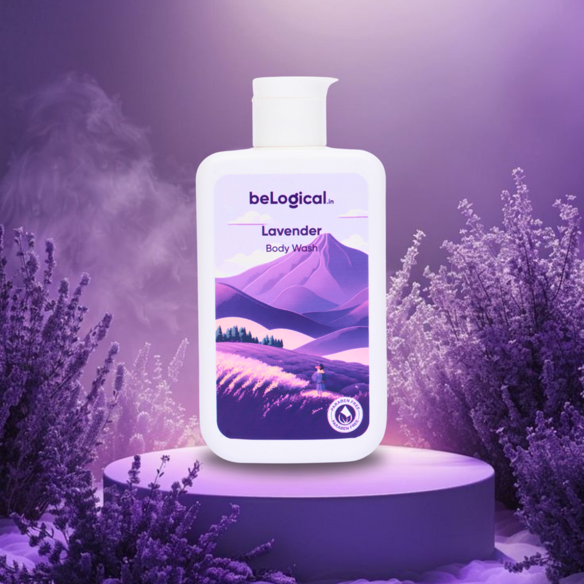 beLogical's Lavender Body Wash | Calming & Hydrating | Daily use body wash | Sulfate-free | 225ml